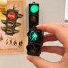 2/1PCS Traffic Light Magnetic Refrigerator Stickers Traffic Toy Pedestrian Light Creative Magnetic Decoration Accessories Gifts