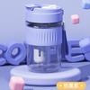 Бутылка для воды корейский студент стакан для воды термостойкая соломинка кофейная чашка цветочная чашка для чая большая вместимость портативная пластиковая чашка стакан двойной напиток