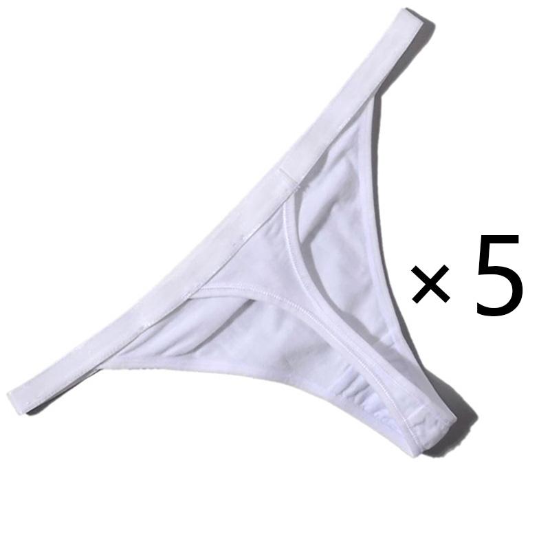 1/5PCS Beautiful Multiple Color Type Sexy Cotton Thong Panties for Lady Girl