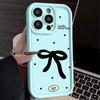 Мягкий противоударный чехол TPU с бантом для iPhone 16 Pro Max 15 Pro 14 13 12 11 XR XS Little Love Hearts, матовый защитный бампер для линз