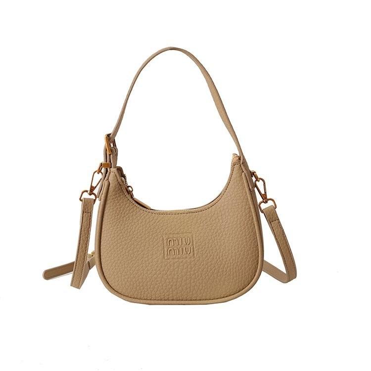 IELGY Korean Version of Fashion Handbag, Simple and Versatile Messenger Texture Niche Foreign Style Crescent Bag