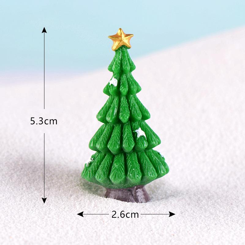 Christmas Small Gifts, Micro-landscapes Snow Scenes Decorative Ornaments Christmas Tree Accessories, Artificial Trees