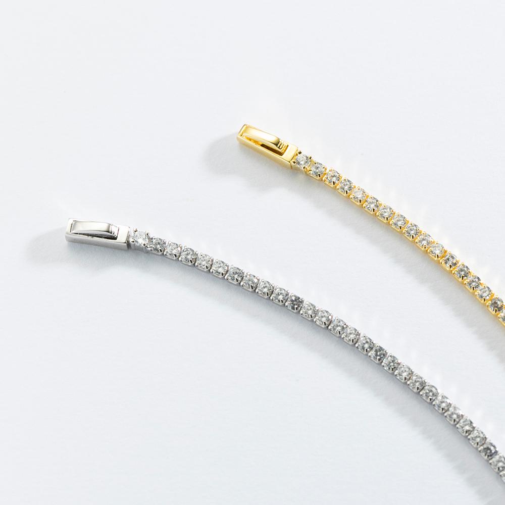 ANDYWEN 925 Sterling Silver Thicker 2mm Green Tennis Paperclip Bracelet Chain Women Rock Punk 2023 Winter Luxury Jewelry