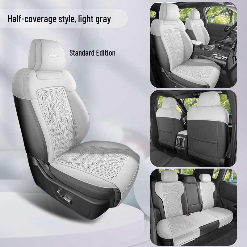 Fangbao Titanium 3 Suede Car Seat Covers: Fully Enclosed, All-Season Perforated Design for 26 Models