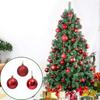 6Pcs Christmas Balls Ornament Shatterproof 6cm Solid Color Plastic Ball for Holiday