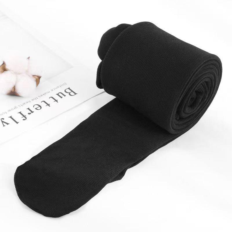 Женские флисовые леггинсы в рубчик из полосатого хлопка: Плотные колготки с высокой талией для осени/зимы, утягивающие и теплые.