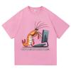 Why Does My Back Hurts Funny Shrimp T Shirts Cotton Short Sleeve Loose Male Tshirts Unisex Streetwear Summer Oneck Unisex Tees