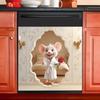 Cute Little Mouse Rose Kitchen Dining Room Home Background Beautification and Decoration Wall Stickers