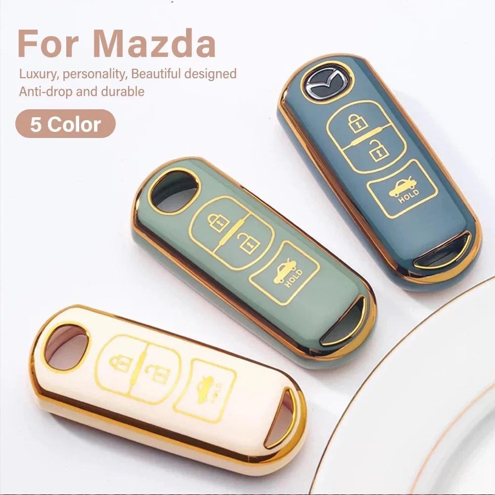 New Tpu Car Remote Key Case Cover For Mazda 2 3 6 Atenza Axela Demio CX-5 CX5 CX-3 CX7 CX-9 2015 2016 2017 2018 2019 Accessories