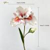 Uflower 45см Искусственный цветок Букет роз Ирис Элис EVA На ощупь Искусственный цветок Домашний Свадебный декор Розовый Белый Камелия Цветочный подарок