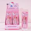 Черная нажимная ручка Hello Kitty Sanrio - Специальная для студенческих экзаменов, Гладкий ST-наконечник