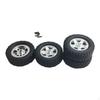 4Pcs RC Wheels and Tires Crawler Car Tire Spare Parts Easy To Install Replacement for LC79 MN82S