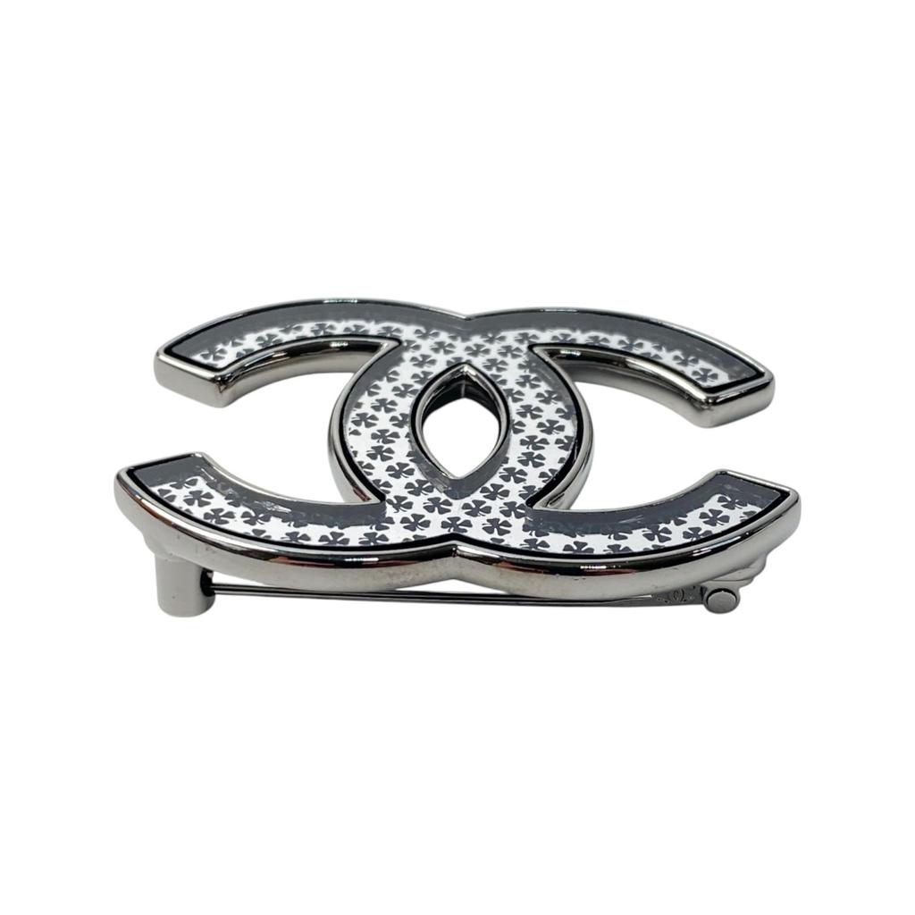 Used CHANELBrooch black/white Women