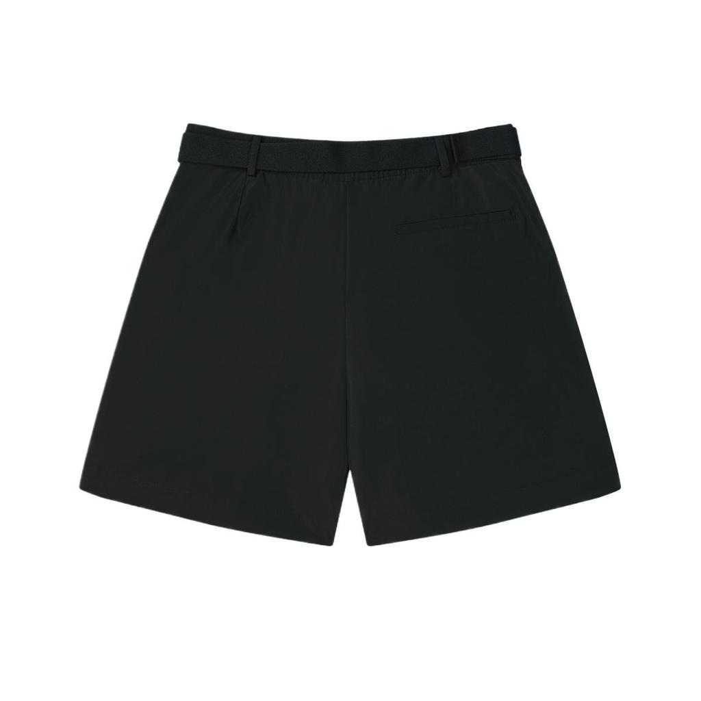 Fila Шорты женские повседневные три четверти однотонные серии Milano черные F11W525803F-BK