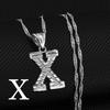 Anniyo A-Z Small Letters Necklaces Women Girl Silver Color Initial Pendant Chain English Letter Jewelry Alphabet  #208306