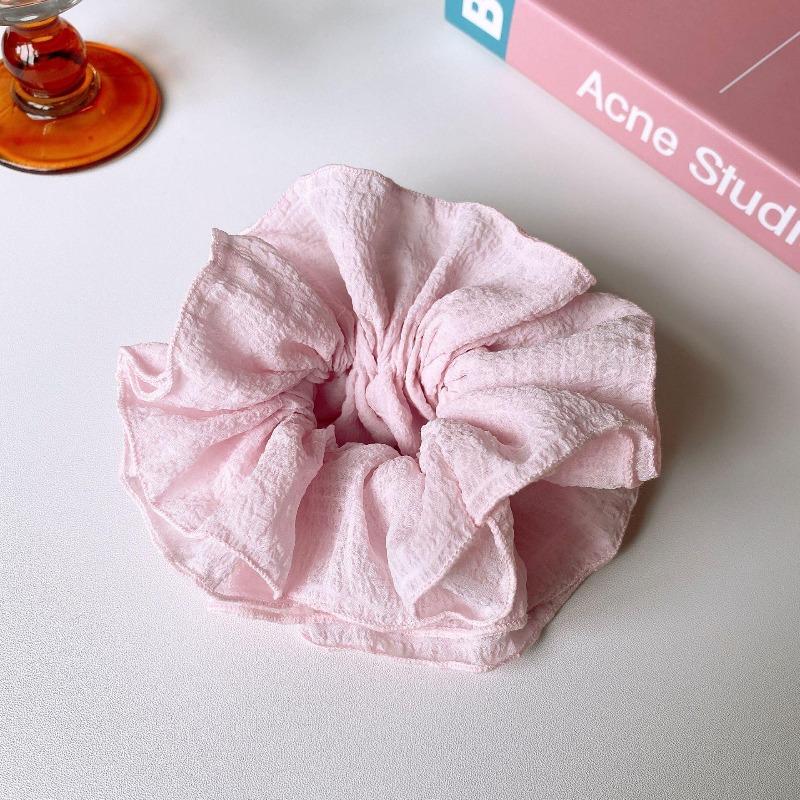 Ruffle High Elastic Hair Bands Girls French Vintage Elegant Hairbands Ribbon Hair Ties Women Girls Cute Hair Styling Accessories