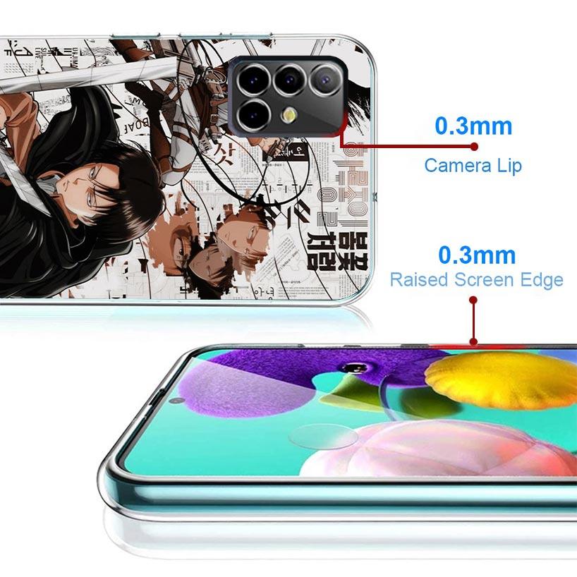 Чехол для телефона Attack Manga Case для Samsung Galaxy A17 A16 A15 A14 A13 A56 A55 A54 A53 A36 A35 A34 A33 A26 A25 A24 A23 A05S Galaxy