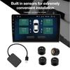 USB Android TPMS с датчиками контроля давления в шинах Система сигнализации Обмен беспроводной трансмиссией Система контроля давления в шинах