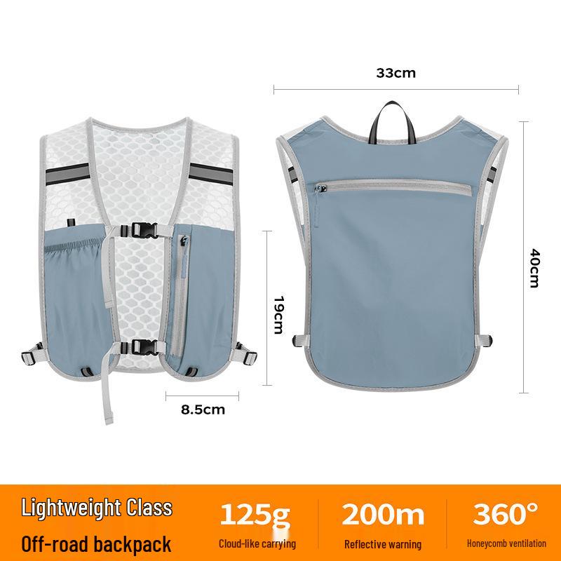 Унисекс Жилет для Бега по пересеченной местности и Пешего Туризма с Держателем для Бутылки Воды – Портативное Снаряжение для Активного Отдыха