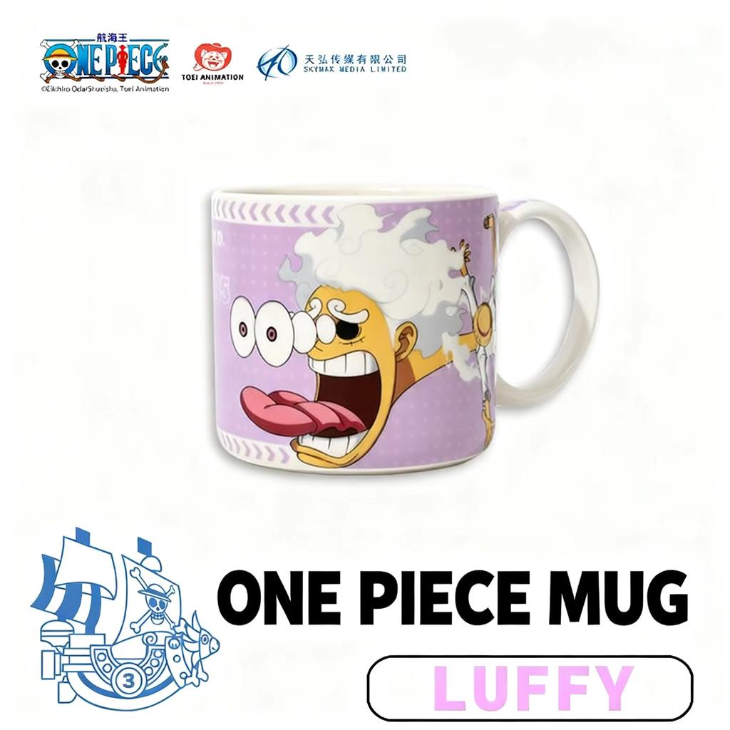Высококачественная 1 шт. Официальная кружка One Piece Арка Эггхед - Луффи(Gear5/)Кружка с изображением Зоро и Чоппера в дизайне Egghead Керамическая посуда для питья для любителей манги