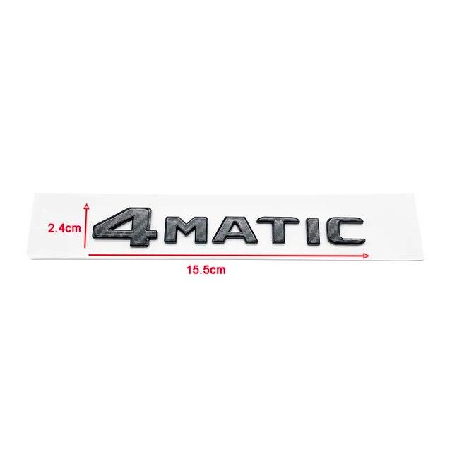 3D Carbon Stripe 4Matic Letters Emblem For Mercedes Benz A B C E G S ML SL CL GLA CLA Class AMG Car Trunk Badge Sticker