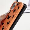 Матовый чехол с рисунком бабочки в виде сердечек для iPhone 16 Pro 15 Pro Max 14 13 12 11 из ТПУ с текстурой кожи, противоударный, мягкий, тонкий чехол для телефона