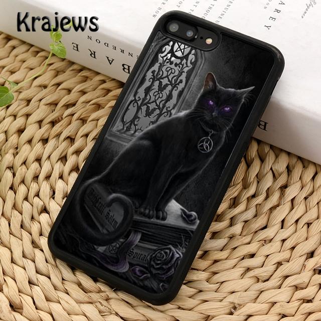 Мягкий чехол для телефона Krajews Witches Black Cat для iPhone 14 5 6s 7 8 plus X XR XS 11 12 13 pro max Samsung Galaxy S21 S22ultra