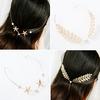 Sweet Women Tassel Faux Pearl Rhinestone Hairband Back Holder Hair Hoop Headband