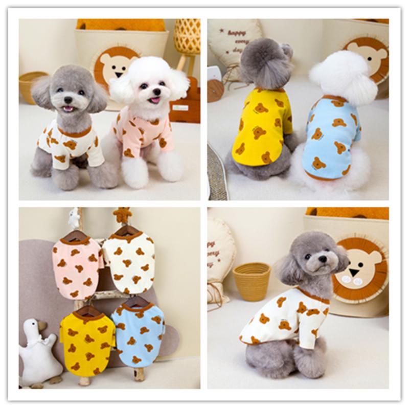 Домашняя собака осень/зима базовое пальто для медведя осень/зима маленькая собака домашняя одежда толстовка с капюшоном для собак осенняя базовая одежда для щенков