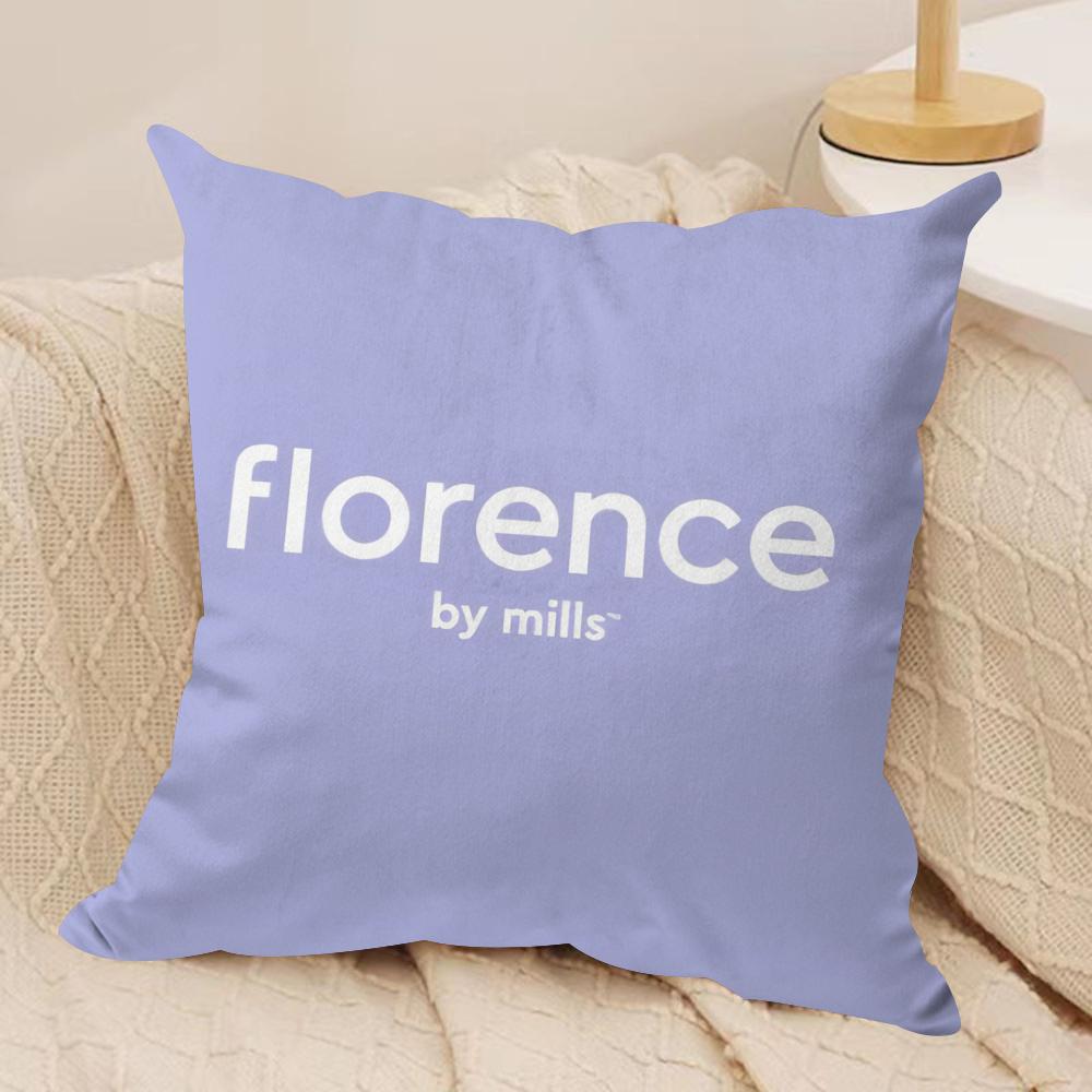 Fashion FFlorence By mMills Cushion Cover Short plush Doublesided Print Square Throw Pillow Covers Sofa Home Cushion Decor
