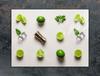 Glass protective plate for the stove 70x52 Fruit