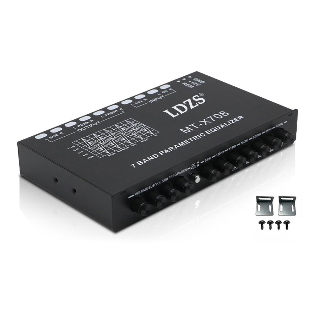 Professional 7 Band Car Equalizer Multifunctional Car EQ Tuning Crossover Amplifier Parametric Equalizer Car Equalizer