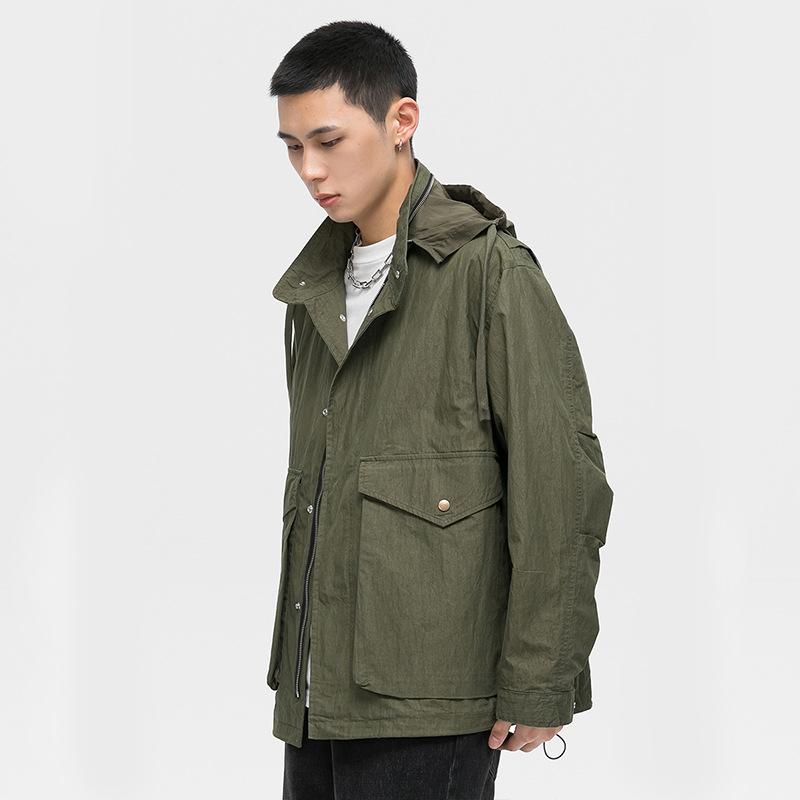 Японская ретро-куртка мужская свободная и красивая походная куртка с капюшоном модная функциональная куртка для инструментов