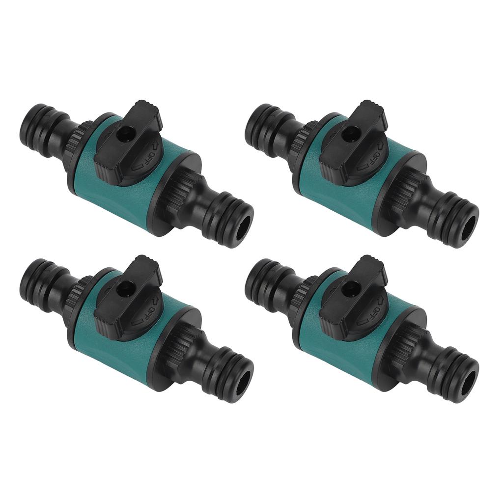 4 шт., быстрый соединитель для шланга, пластиковый герметичный переходник для садового шланга с двойной головкой для ирригационной системы