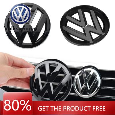 Для VOLKSWAGEN 2 шт. Накладки на решетку радиатора/задний значок автомобиля Наклейка с логотипом Для Volkswagen VW POLO Scirocco GOLF 5 6 7 8 MK5 MK6 MK7
