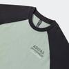 Adidas FW24 Tee LS Series Comfortable Soft Versatile Long Sleeve T-Shirt Unisex Tops Silver-Grey-Green Black JZ2335