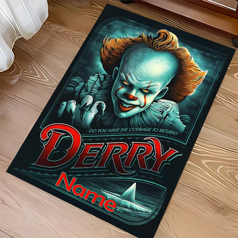 Custom personalization Pennywise the Dancing Clown Print Area Rug - Soft, Washable Non-Slip Indoor Mat,Living Room,Home&Office Decorative Rug