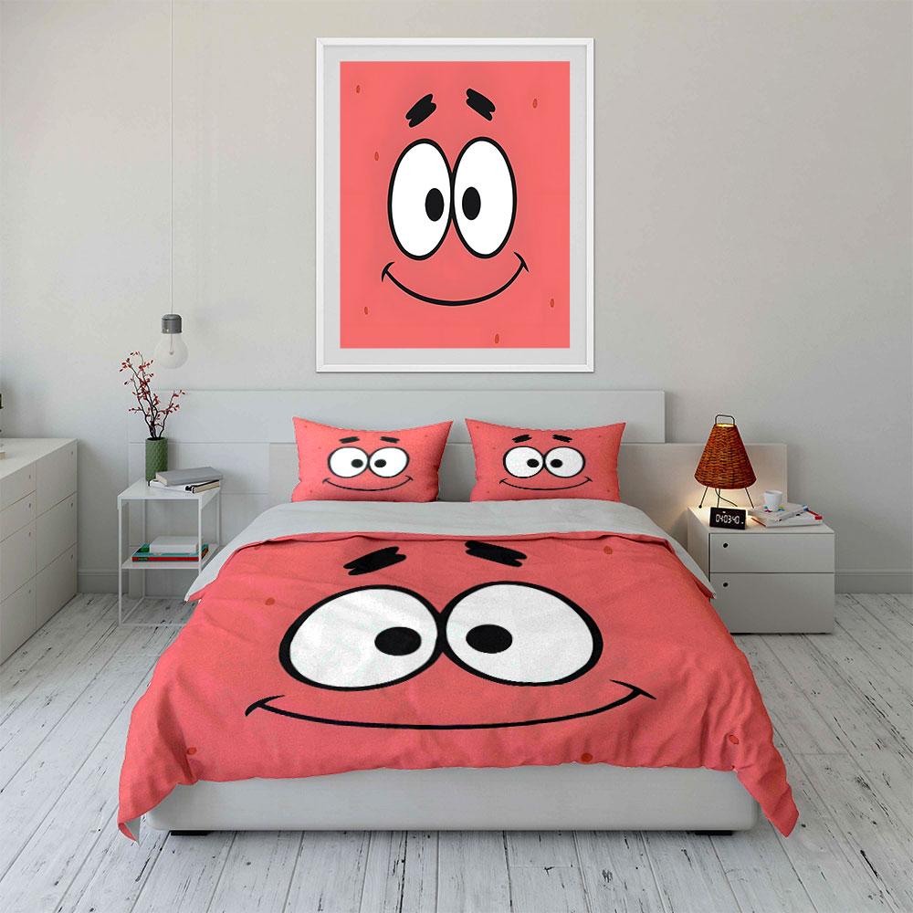 Smiling cartoon face pattern. Bedding sets Duvet cover sets Duvet covers Pillowcases(1 * Duvet Cover 2 * Pillowcases without duvet insert)