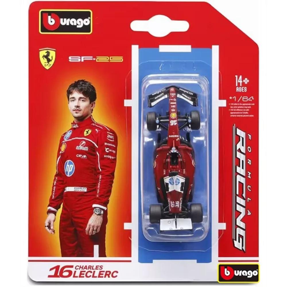 Ббураго 1:64 2025 Серия F1 Феррари Sf25 Ред Булл Rb21 Макларен Mcl39 Сплав Миниатюрная Литая Модель Amg W16 E Игрушки