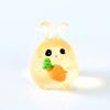 6 ШТ. Светящиеся кролики, смола, аксессуары для сказочного сада, светятся ночью, миниатюры, украшение для стола с кроликами, кавайный домашний декор