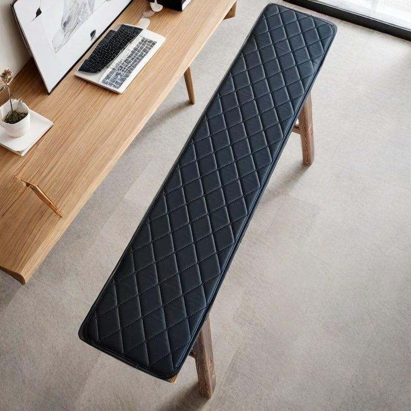 Универсальная Длинная Подушка на Скамейку Сиденье Стула из Искусственной Кожи Противоскользящая Подушка для Стула из Массива Дерева Чайного Стула Садовая Мебель Диван Подушка