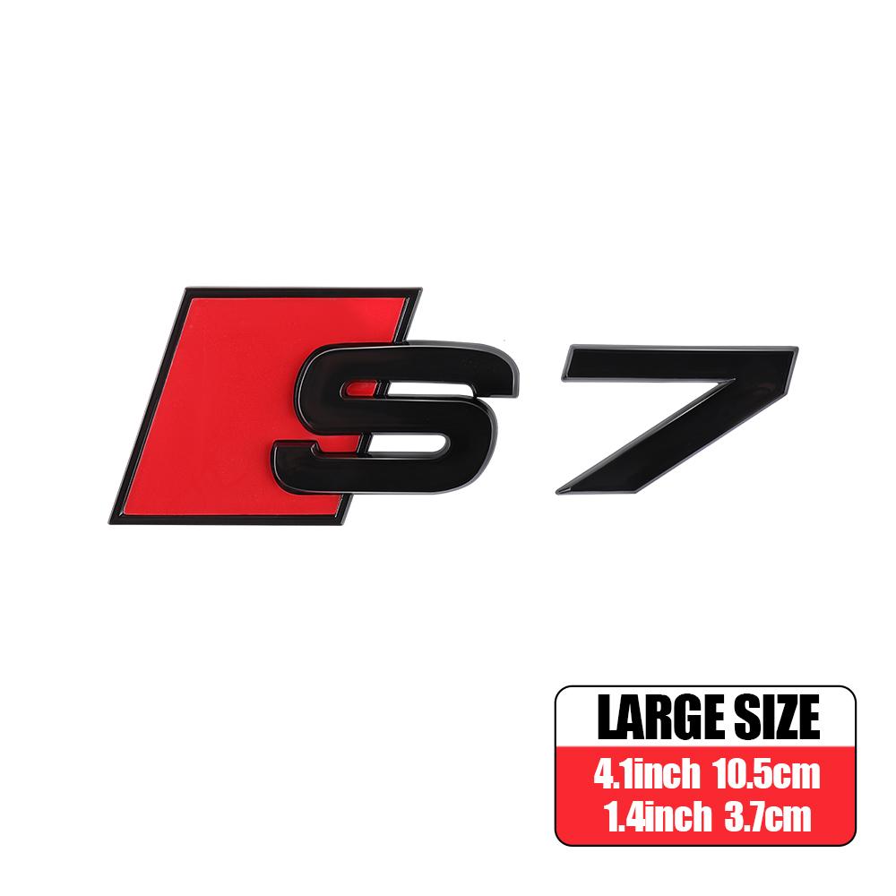 3D ABS Car Body Rear Trunk Badge Sticker Decoration Auto Modification Accessories for Audi S3 S4 S5 S6 S7 S8 Tail Emblem Decals