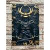 Vintage Samurai Metal Wall Art, Kitchen Bar Cafe Decor Sign
