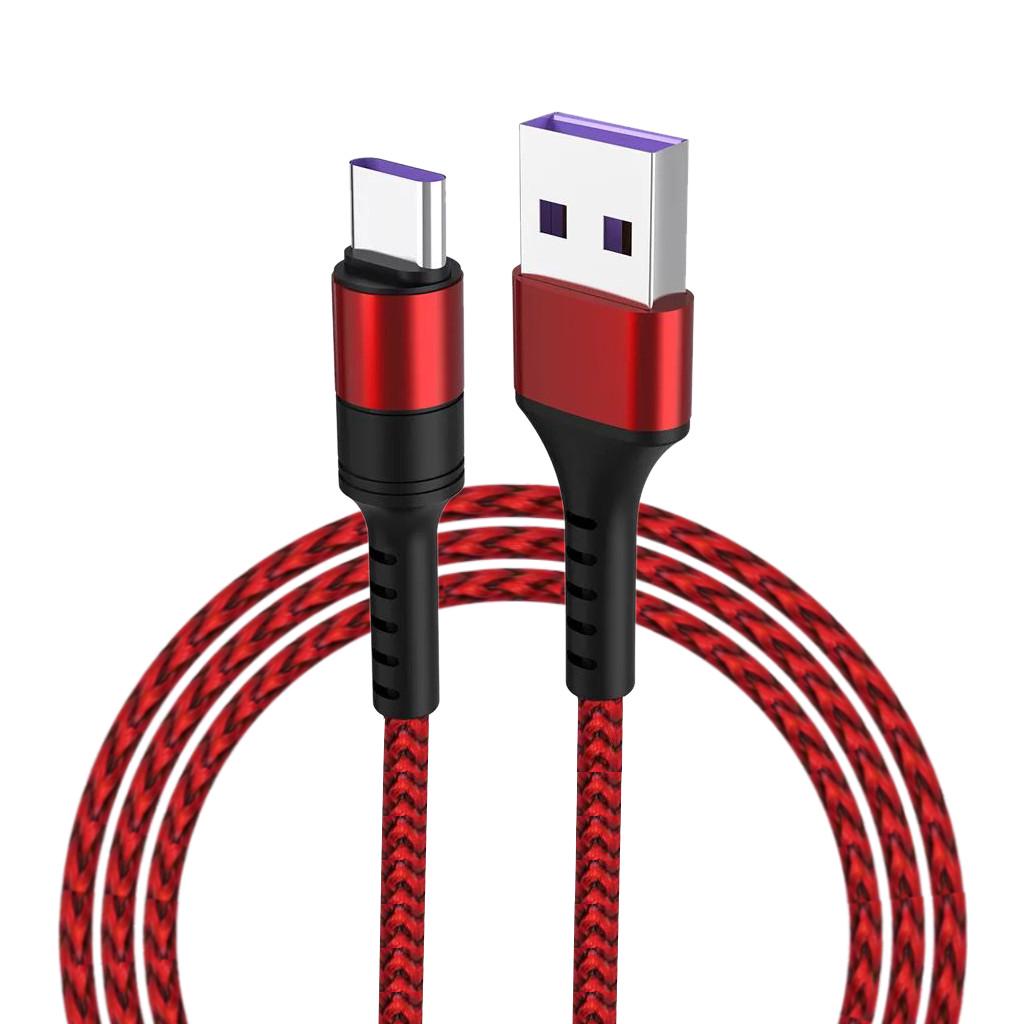 Высокоскоростной кабель для зарядки USB 3.0 Type-C 5A из нейлона для Для