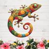 2-Piece Iron Gecko Wall Decorations, Suitable For Home Garden Courtyard Decoration, Door Frame Decoration Home Beautification En