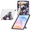 Чехол для Samsung Galaxy Tab A9+ с Y-образной подставкой, с принтом, кожа+прозрачный акрил, чехол для планшета с держателем для карандаша