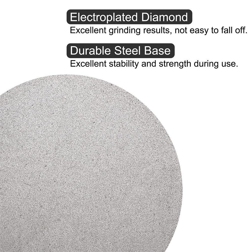 NO CENTER HOLE 150mm Diamond Grinding Disc Abrasive Wheels Coated Flat Lap Disk Polishing Discs for Jewelry Gemstone Tools