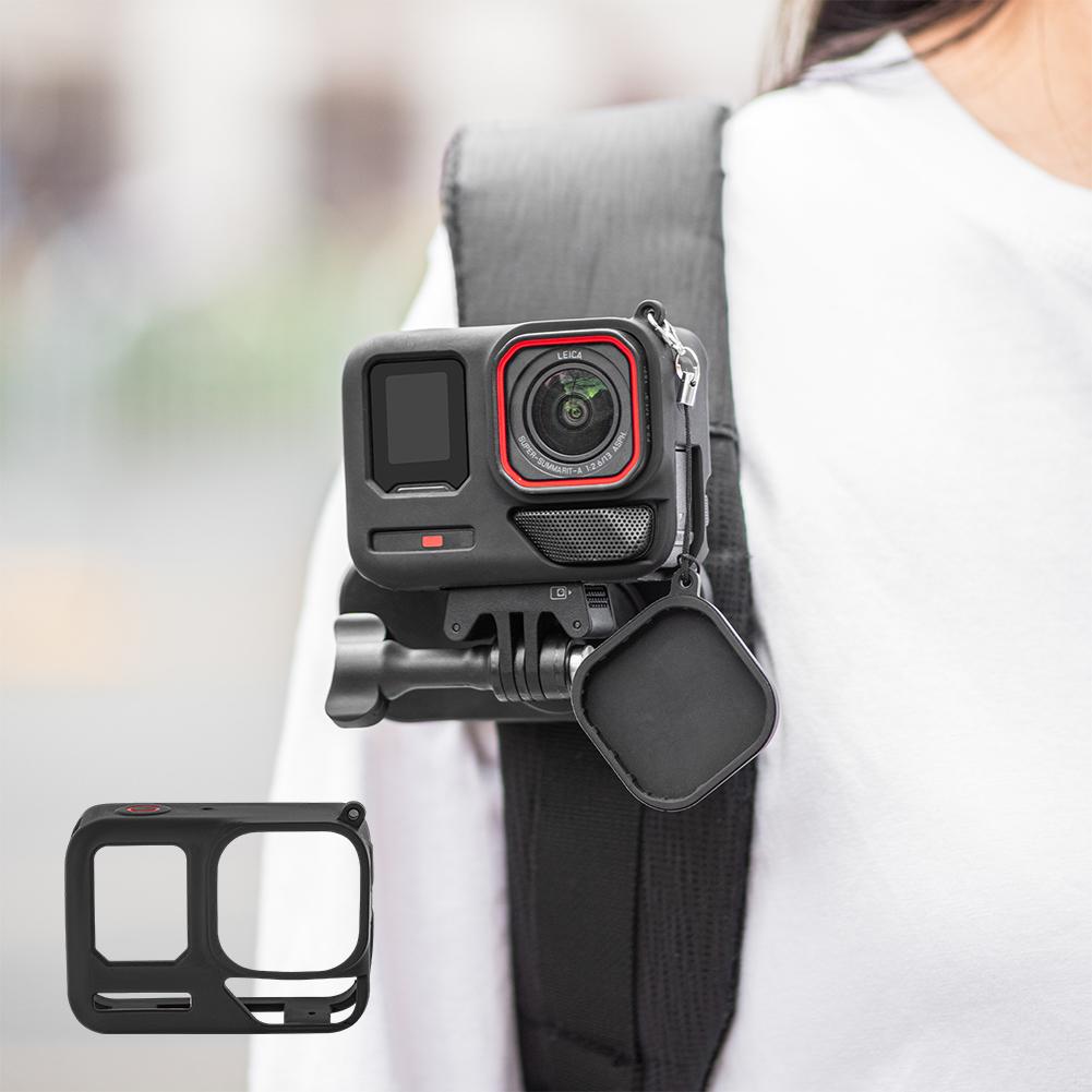 Для Insta360 Ace Pro 2 Силиконовый Защитный Чехол Обложка Ударопрочный Силиконовый Чехол Рамка Чехол Крышка для Объектива Аксессуары для Защиты Камеры