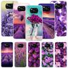 Чехол для телефона с фиолетовыми цветами лаванды для Xiaomi Poco X7 X6 X5 Pro F7 Ultra Redmi 15C 15 13 13C 12 12C 10 10A 10C 9 9A 9C 9T