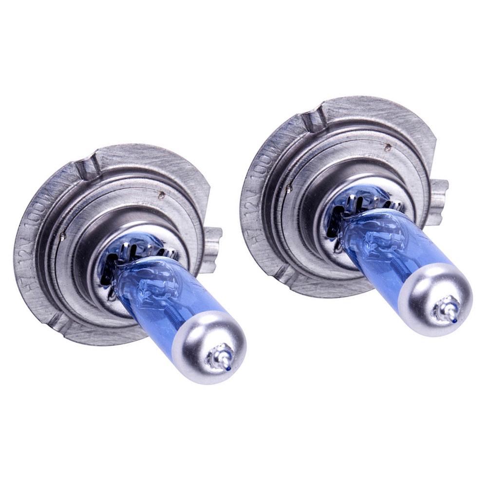 2 шт. Автомобильные светодиодные лампы H7 ксеноновые фары белые 12 В 100 Вт лампы головного света на фарах автомобилей галогенные светодиодные лампы супер яркие